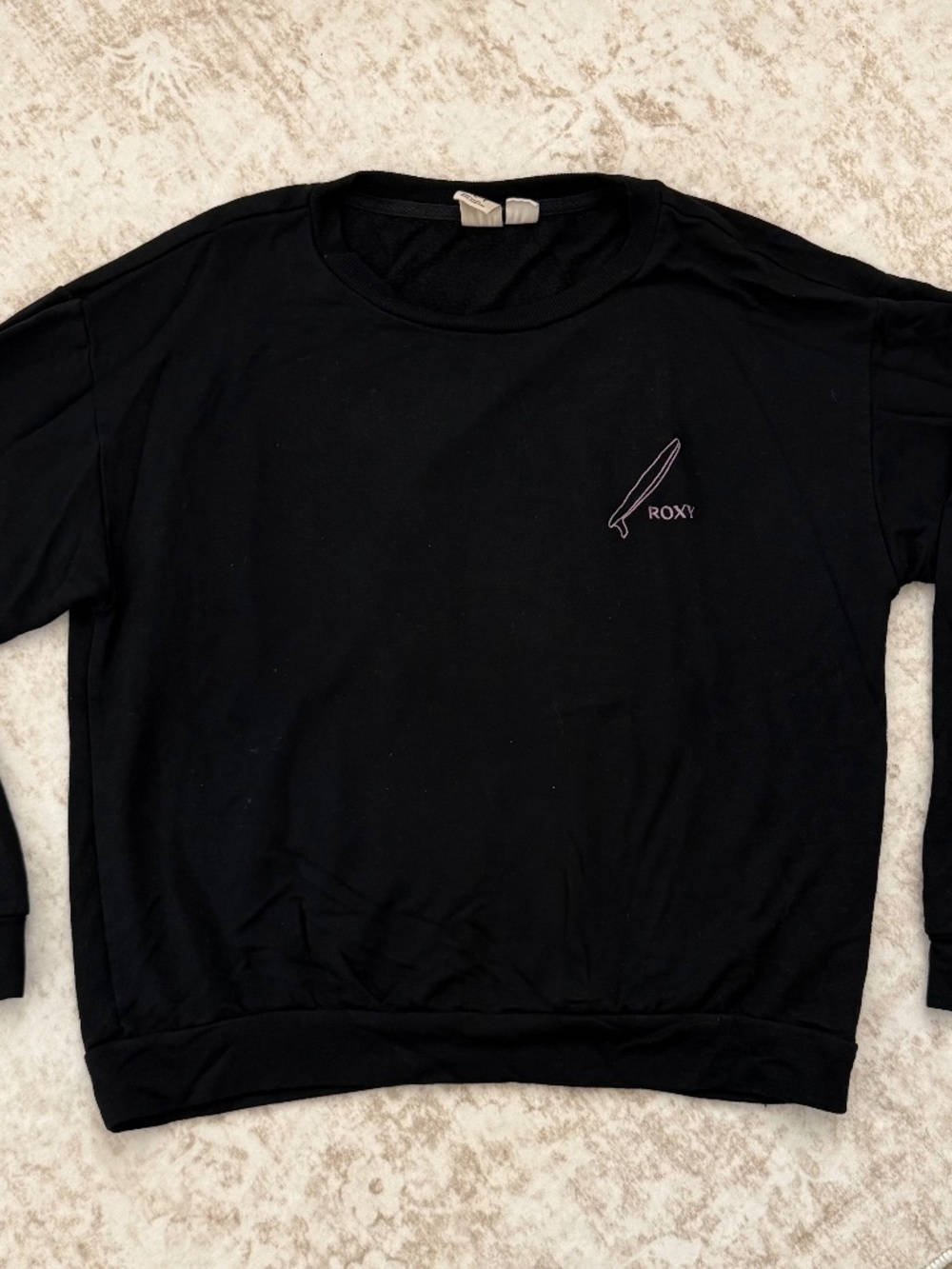 Roxy black sweatshirt with pink details
